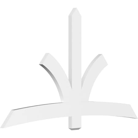Ekena Millwork Davenport Architectural Grade PVC Gable Bracket, 84"W x 49"H x 2"D x 6"F, 14/12 Pitch GBP084X49X0206DAV00
